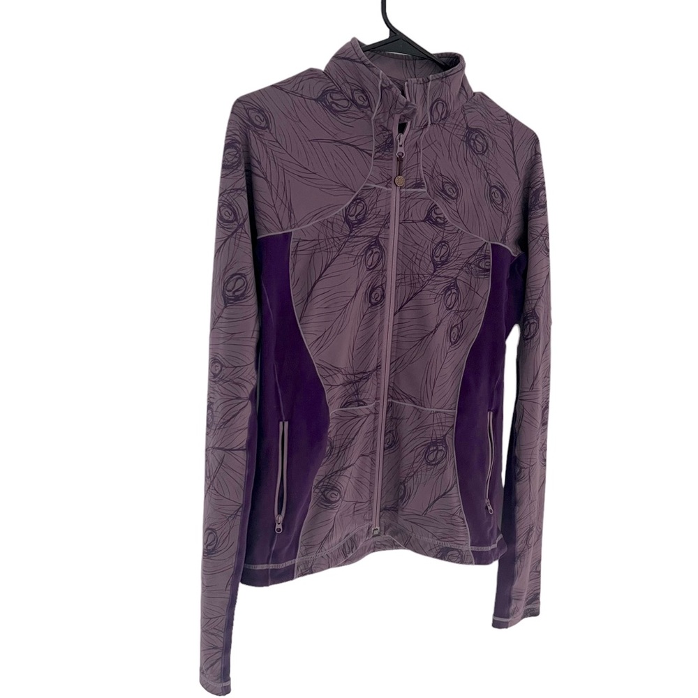 RARE Lululemon Peacock Zip Up Jacket Size 8